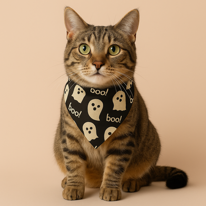 Boo Spookster Bandana for Cats
