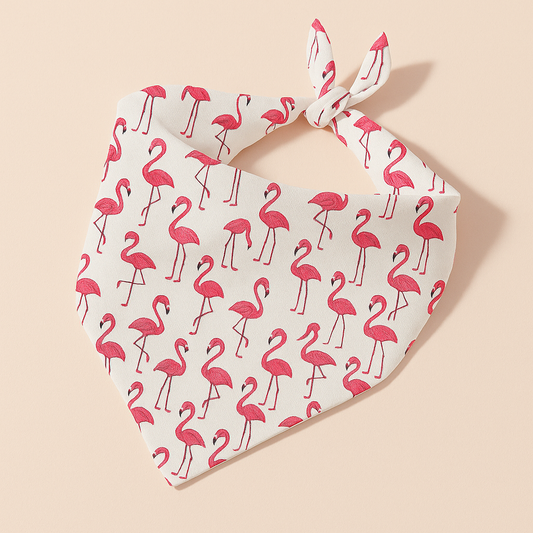 Flamin’ Cute Flamingo Bandana for dogs