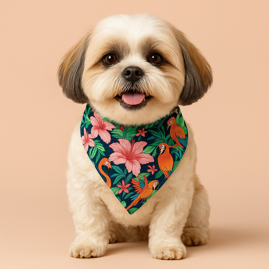Tropical Paradise Bandana for Dogs - Holiday Collection