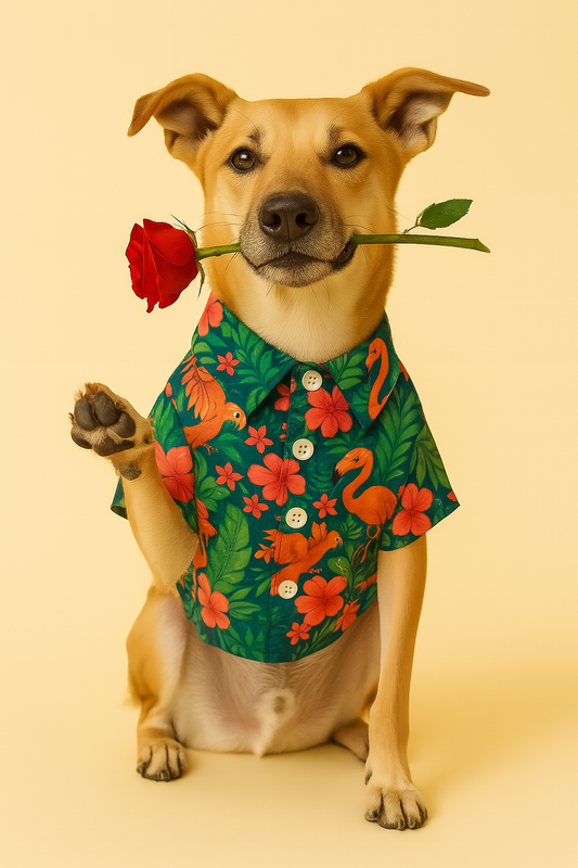 Tropical Pawradise Shirt for Dogs - Pupkies Holiday Collection